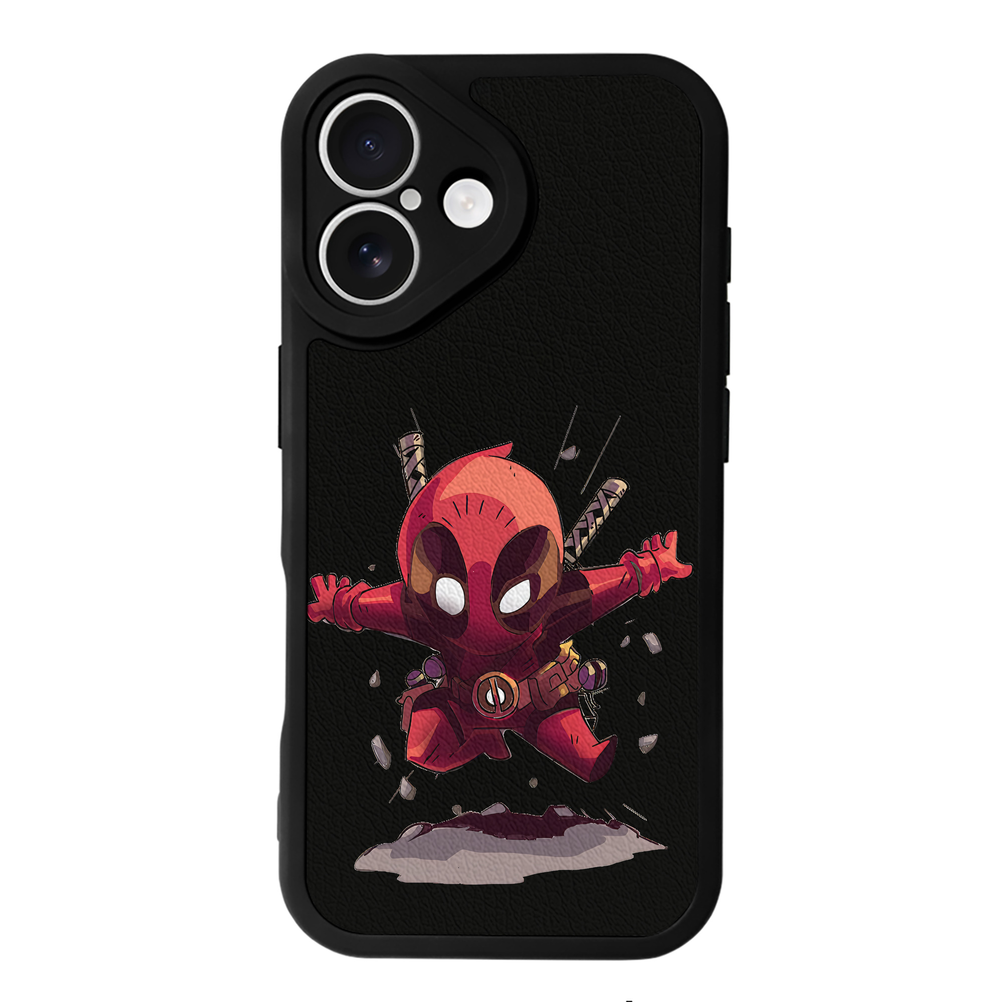 （画像用） Deadpool デッドプール 【iPhone 16シリーズ対応】シリコンスマホケース（レザー調） 材質：シリコン